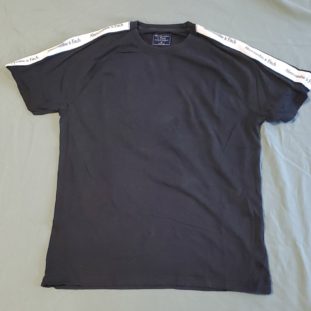 Abercrombie & Fitch Black Tee with White Accents